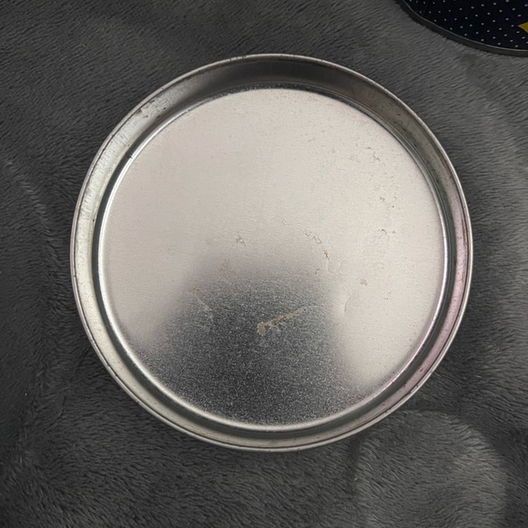 Vintage Navy Blue Polka Dot Goose Geese Duck Tin Box Canisters One With Handle - Picture 8 of 16